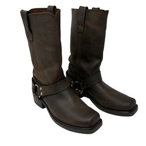 DURANGO Crossroads Brown Leather  Harness Motorcycle Boots DB594 Mens 8D
